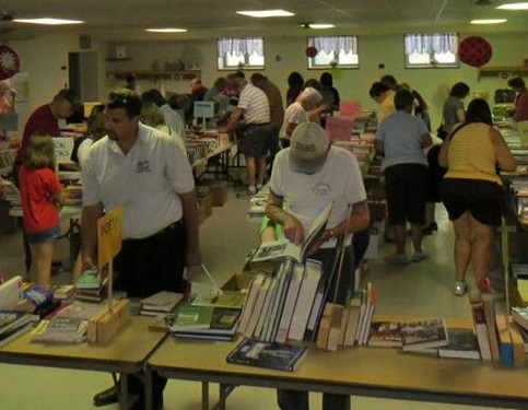 book sale at the library