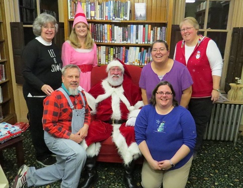 santa at the library